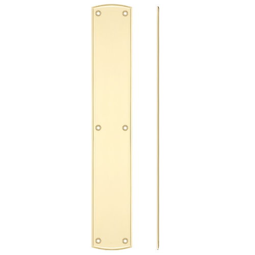 Fulton and Bray Fingerplate to suit the Cast Brass Handed Large Pull Handle with Backplate